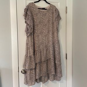Who What Wear - Leopard Print Layered dress - Size 3XL